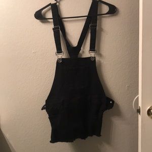 Black overalls